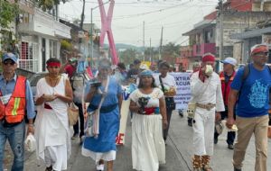 La laguna de La Mancha, fuente de vida y alegría, no quiere tu megagranja: marchan en Veracruz
