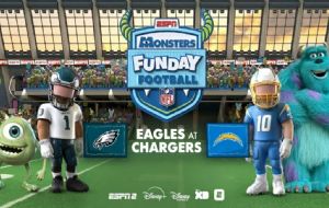 Monsters Inc y la NFL se unen para transmitir un partido en tiempo real